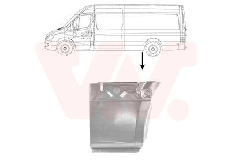 Image of VAN WEZEL Side panel VAN WEZEL 2973141