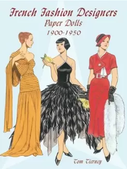 Image of French fashion designers paper dolls by Tom Tierney