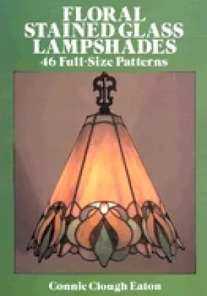 Image of floral stained glass lampshades