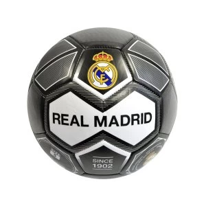 Image of Real Madrid Crest 26 Panel Ball Size 5 Black