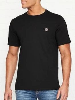 Image of Ps Paul Smith Zebra Logo T-Shirt - Black