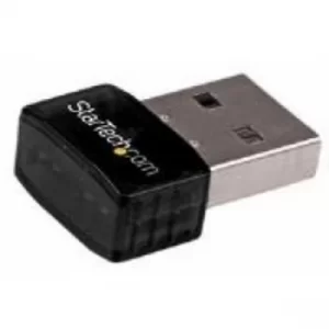 image of StarTech USB 2.0 300 Mbps Mini Wireless n Network Adapter 802.11n 2t2r WiFi Adapter