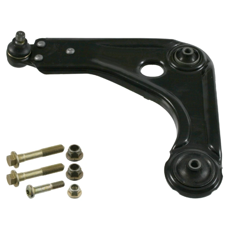 Image of FEBI BILSTEIN 33099 Suspension arm Control Arm, Sheet Steel, OE Turbo NEW, Lower, with ball joint, with fastening/mounting material Sheet Steel Track