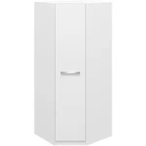 Aspen White High Gloss Corner Wardrobe