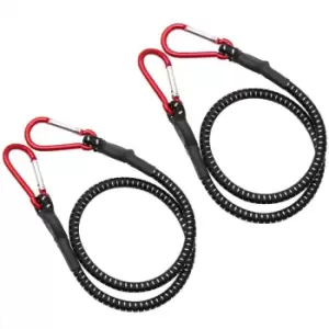 image of 2x Bungee Cord w/ Carabiner 100cm x 10 mm a~