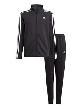 adidas Boys FT Tracksuit - Black, Size 7-8 Years