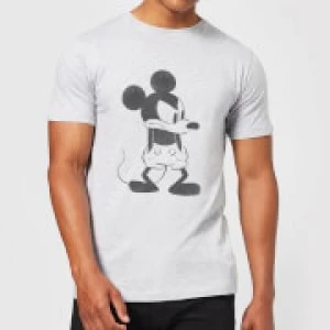 Image of Disney Mickey Mouse Angry T-Shirt - Grey - 3XL