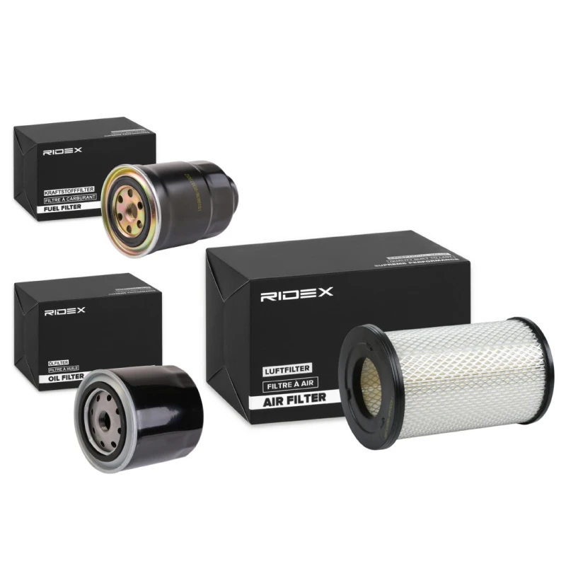 Image of RIDEX 4055F23502 Filter Set with air filter, with seal ring Filter Set (4055)
