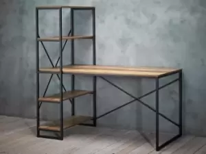 Image of LPD Hoxton Rustic Workstation Flat Packed