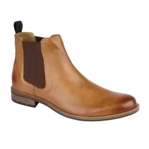 Image of Roamers Mens Leather Gusset Boots (10 UK) (Tan)