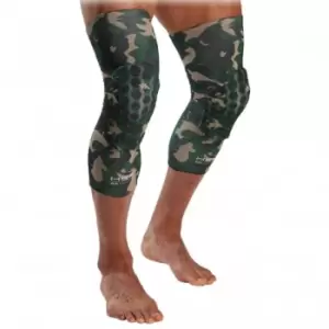 image of Mcdavid Hex Reversible Leg Sleeve, Camo, Unisex, Balls & Gear, 6446PR-CM-S