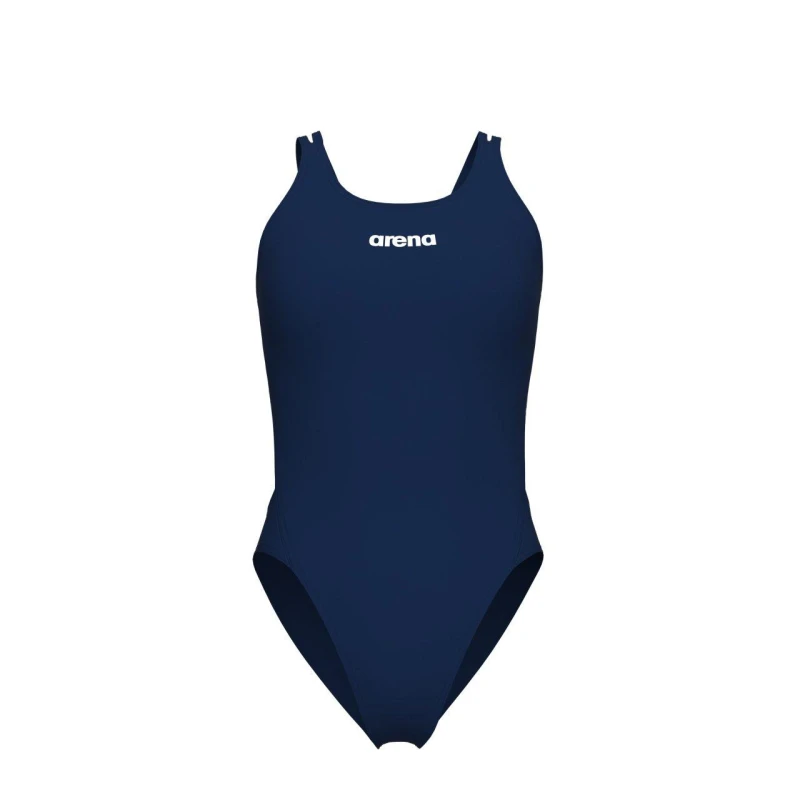 Image of Arena Womens Solid Tech Back Swimsuit Navy/White female 30