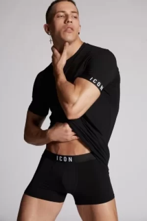 Image of DSQUARED2 Men T-Shirt Black Size XS 89% Cotton 11% Elastane