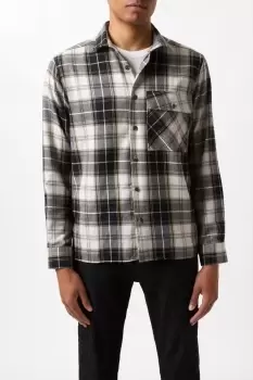 Stone Checked Large Pocket Shirt