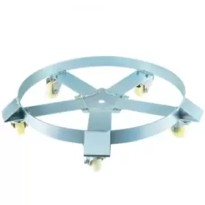 Image of VEVOR 55 Gallon Drum Dolly with 5 Swivel Caster Wheels, Barrel Dolly Cart Heavy Duty Steel Frame Non Tipping, 1 Pack