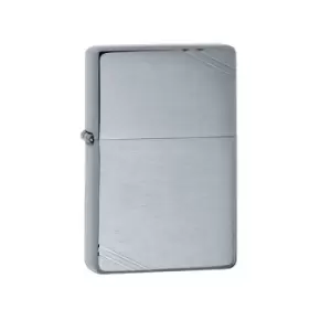 image of Zippo Vintage With Slashes Brushed Chrome Windproof Lighter