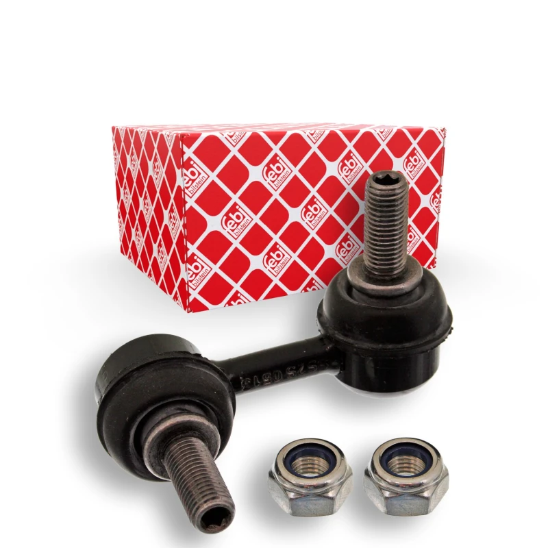 Image of FEBI BILSTEIN 42078 Anti-roll bar link Front Axle Left Steel Link Stabiliser (3229)