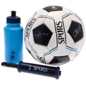 image of Tottenham Hotspur FC Signature Gift Set size 5 football with bottle and pump