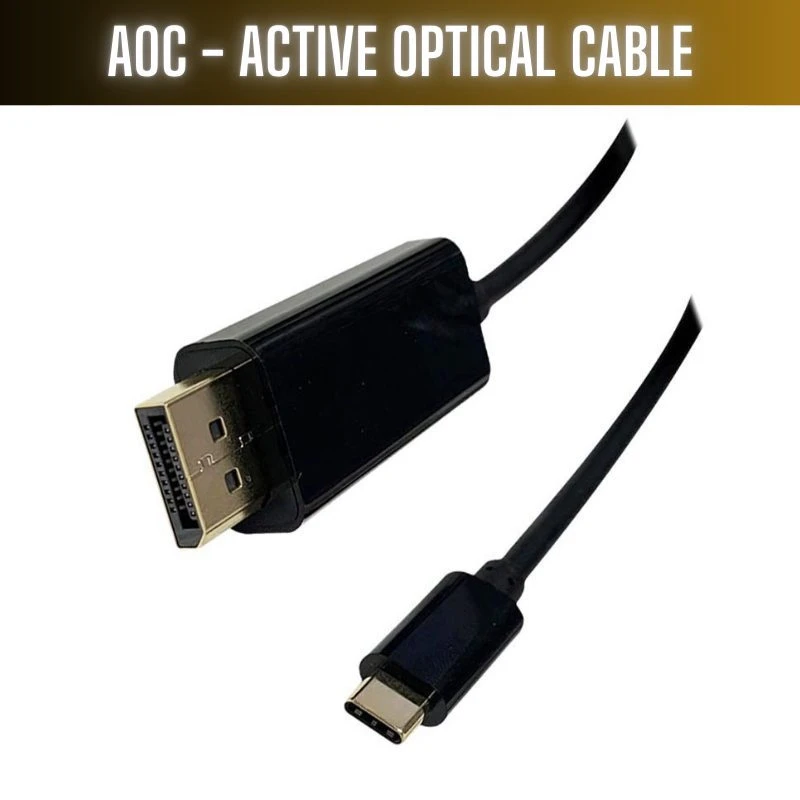Image of FDL 10M USB TYPE C TO DISPLAYPORT CABLE (M-M) - AOC