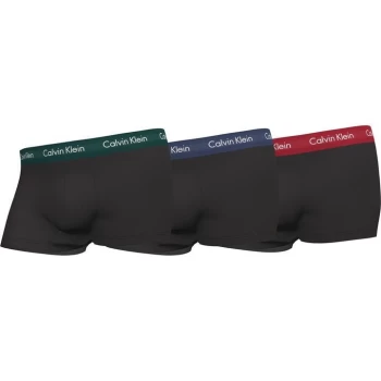 Image of Calvin Klein Pack Low Rise Trunks - Grn/Blu/Red