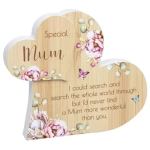 Image of Vintage Floral Standing Heart Mum