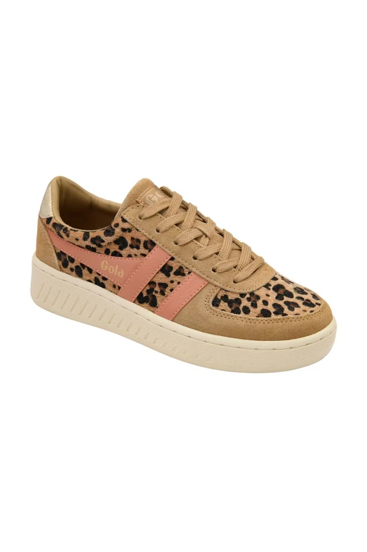 Image of Gola Classics Womens 'Grandslam Savanna' Lace-Up Trainers Size: 4 Multicolor Female 4