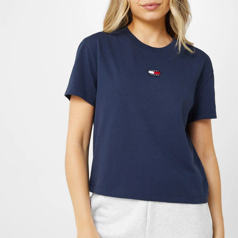 Image of Tommy Jeans Logo T-Shirt TWLGHT NAVY C87 female 16 (XL)