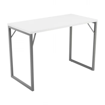 Image of Picnic High Table 1800 - Ice White Top and Silver Legs
