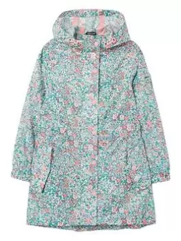 image of Joules Girls Floral Golightly Packable Jacket - Multi, Size 11 Years, Women