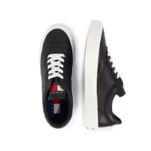 Image of Tommy Jeans Leather Soccer Vulc - Black