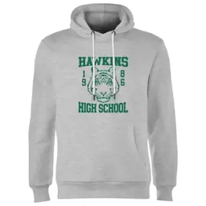 image of Stranger Things Hawkins High School Hoodie - Grey - L