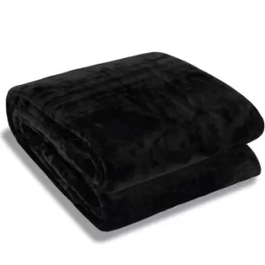 Image of Fleece Blanket Black 240x220cm 350g