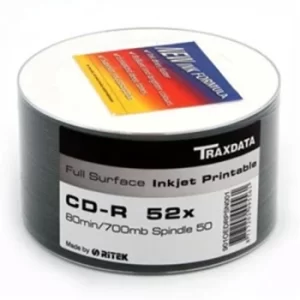 Image of Ritek CD-R 52X 50PK FULL FACE PRINT