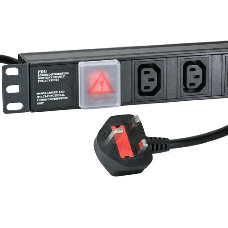 Image of Cablenet Cablenet 10 Way IEC - C13 Horizontal 1u PDU with UK 3m Feed IEC10H