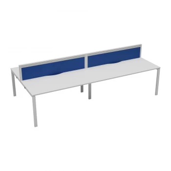 image of CB 4 Person Bench 1400 x 780 - White Top and White Legs