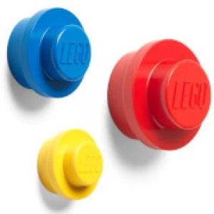 image of LEGO Wall Hanger Set - Red/Blue/Yellow