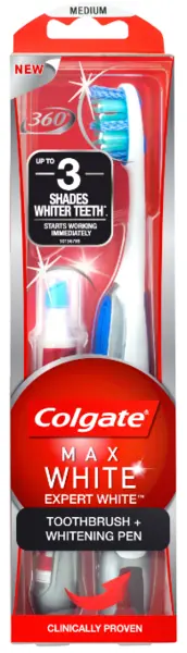 Image of Colgate Max White Expert Whitening Pen Toothbrush