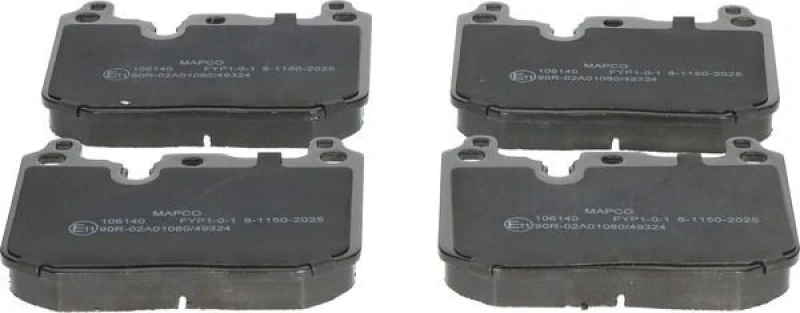 Image of MAPCO 106140 Brake pad set Front Axle, excl. wear warning contact Brake Pad Set,disc brake (402)