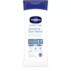 image of Vaseline Sensitive Skin Relief moisturising body lotion for dry and itchy skin 400ml