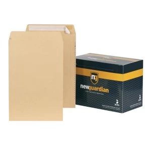 Image of New Guardian No. 98 Heavyweight Pocket Peel and Seal Envelopes 130gsm Manilla Pack of 125