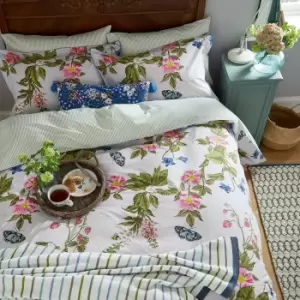 Image of Joules Springtime Floral Single Duvet Cover Set, Grey