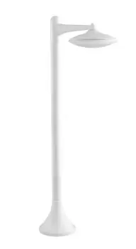 Image of ALYSON Outdoor 91cm LED Bollard White, IP44 800lm 4000K 91x28cm