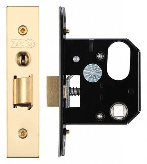 image of Brass Face Mortice Nightlatch 65mm