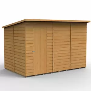 image of 10' x 6' Forest Shiplap Dip Treated Windowless Pent Wooden Shed (3.1m x 2.04m)