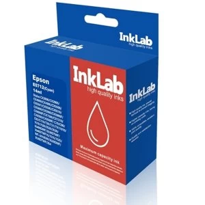 image of InkLab 712 Epson Compatible Cyan Replacement Ink