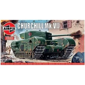 Image of Churchill Mk.VII Airfix 1:76 Model Kit