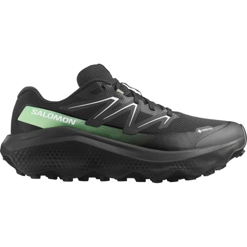Image of Salomon Shoes Ultra Flow 2 GTX Black/Patin Trail Running Mens Black/Patin male 7 (40.7)