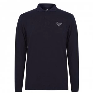 Barbour Beacon Long Sleeve Polo Shirt - Navy NY91