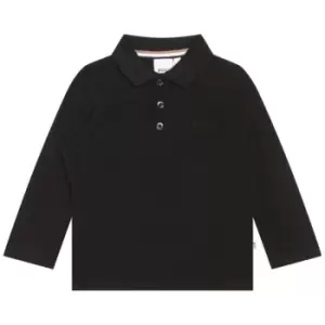 Image of Boss long Sleeve Tonal Polo Shirt Infants - Black