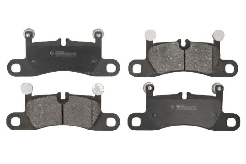 Image of SWAG 33 11 0836 Brake pad set Rear Axle, prepared for wear warning indicator, with anti-squeak plate Brake Pad Set,disc brake (402)